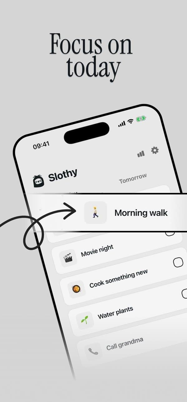 Slothy App Store screenshot 2